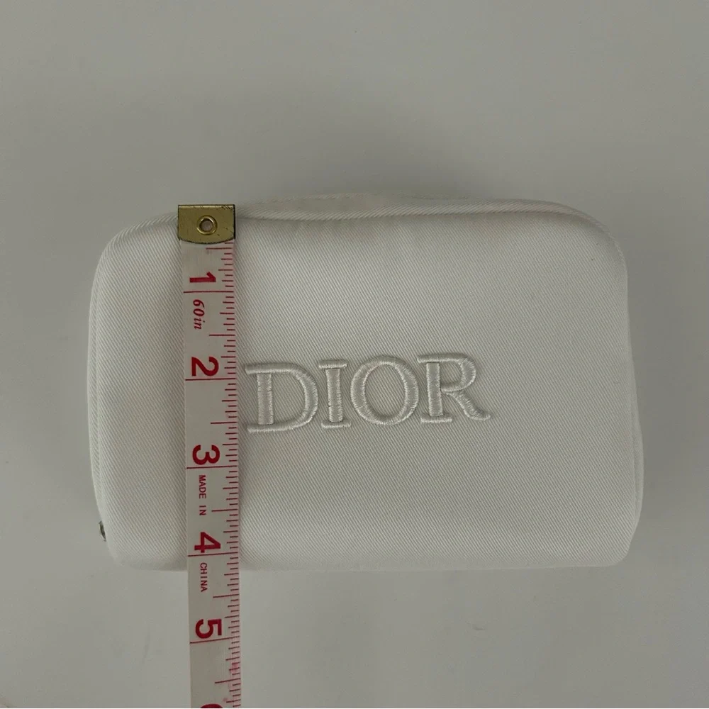 DIOR White Silver Make-up Cosmetic toiletrie pouch bag - Picture 6 of 9